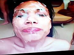 Cum Covered Whores Get Double Penetration And Facial From Big Black Cock After Blowjob