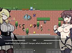 The corporate succubus says, 'Let me bind you and suck your cock'