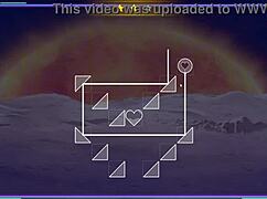 So this MILF got tied up in a wild cartoon hentai game.