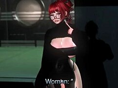 I’m obsessed with this white slut sucking deep in SecondLife outdoor action