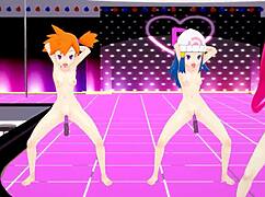 Girls from Koikatsu are tricked into dancing naked under hypnosis