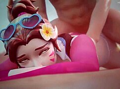 watch Overwatch D.Va and Kiriko in wild 3D action