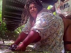 Fucking under the public park bridge