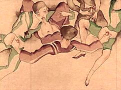 this vintage erotic illustration brings back steamy old-school vibes, right?