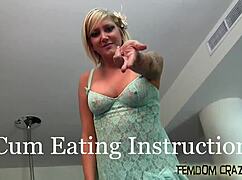 Mistress dominates slave in POV femdom