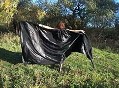 Dance of Leylakh 2 - Mature Amateur in Bikini Shows Natural Tits Outdoors in Public Lingerie Performance