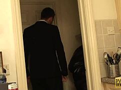 British Sub Bitch Fingerfucked Hard Before Intense Anal Session.