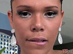 tiny titted tranny crystal teases solo