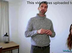 Tight Spanish Babe Blows And Fucks Agent!