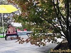 Teen latina rides black cock hard