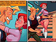 A wild cartoon orgy with crazy sex perverts in action