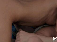 Teen siren rides hard dick to climax in wild session.