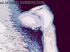 In this gay animation, the top fucks the passive slut's mouth with his big thick cock