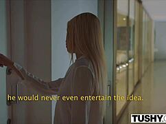 Tushy Model Seduces Manager with Bold Buttplug Play for Attention