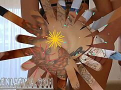 Venezuelan Beauty Invites Threesome with Colombian Friend at Christmas