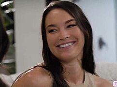 Big tits latina milf neighbor licks pussy and sits on face