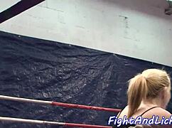 Passionate Lesbian Wrestling Shaved Pussy Muff Diving Rimjob Lick Fingering Small Tits Fightandlickc 062