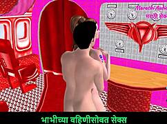 Watch this animated couple tease each other in foreplay?