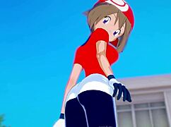 In this hentai, May Haruka congratulates you for being a good trainer, leading to intimate rewards.