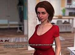 cassandra with huge boobs gets bent over for summer creampie by carlogames