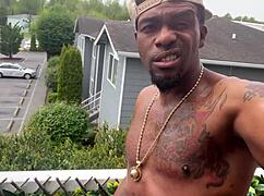 Inked Kinky Brunette Gets Bent Over for Deepthroat! Then Rides Hard.