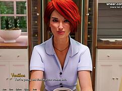 short hair redhead milf teacher creampied by 18yo student’s monster cock.