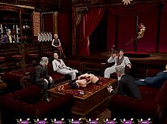 Pale Carnations Part 9 Shows Shemale Slave Undressing and Dancing in Night Club