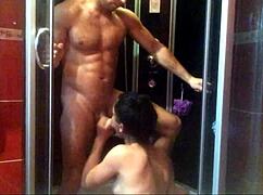 Young 18+ Russian Amateur in Homemade Shower Scene