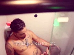 Corninho BEGGED to FUCK his wife Reh Queen, so I took her in the bathroom in red and sheer lingerie for POV SEX!