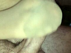 i-i gave a homemade footjob with different nylons