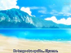 Beautiful Blonde Girl on the Beach Hentai