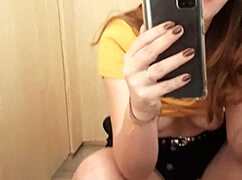 jerking off hard in the shop changing room while masturbating