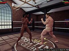 ethan battles dela in a naked 3d wrestling match