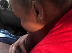 Slutty bitch gives sloppy blowjob to cock with intense sucking.