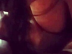 big natural tits sucking my dick in amateur blowjob session