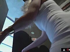 Angie Lynx satisfies herself with intense dp and deep blowjobs