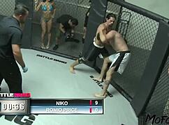 Model with gigantic tits licks and sucks monster cock sloppy