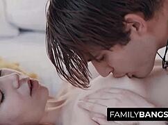 Stepsister flooded by stepbrother's cum