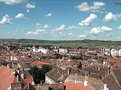 Top View of Scenic Sibiu Romania