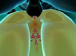 Candace overwhelmed by double penetration in wild anime hentai