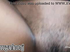 Latina Novinha's Shaved Pussy Stretched Wide by Friend's Massive Tool in Hot Action.