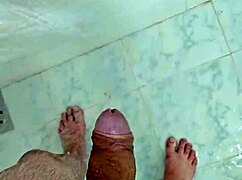 Cute Brazilian Twink Jerking Off Solo in Shower