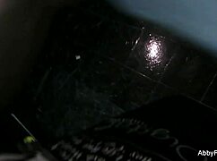 abigail mac chills backstage, showing big tits