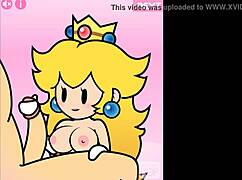 Paper Peach Flashing and Hand Job in Anime Style by Peachypop34