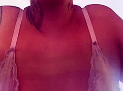 blonde sweats in gym shirt off nipples show horny public