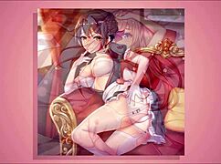 want to see this hentai girl undress slowly?