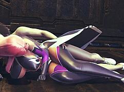 Watch makai kishi get fucked in spooning pose with creampie in 3d anime