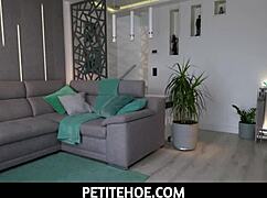 petitehoe, my neighbour gived me a dildo for christmas, so cool!