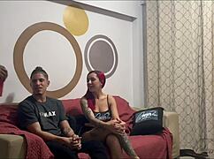 The stepmom invites her stepson's friend for a wild DP session.