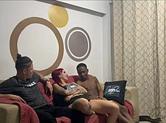 The stepmom invites her stepson's friend for a wild DP session.